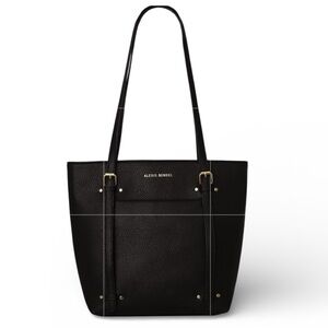 Alexis Bendel Black Vegan Leather Medium Size Tote Bag